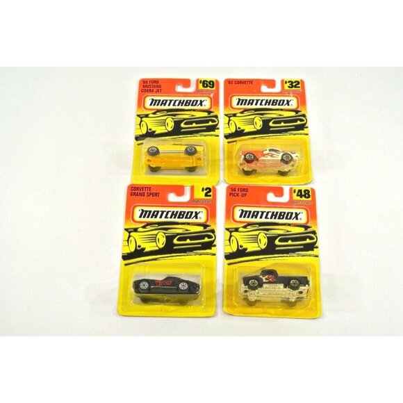 Matchbox Superfast Ford Pickup Corvette Mustang Cobra Grand Sport Lot 1996 - Picture 1 of 5